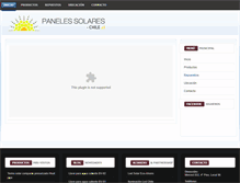 Tablet Screenshot of panelessolares-chile.cl